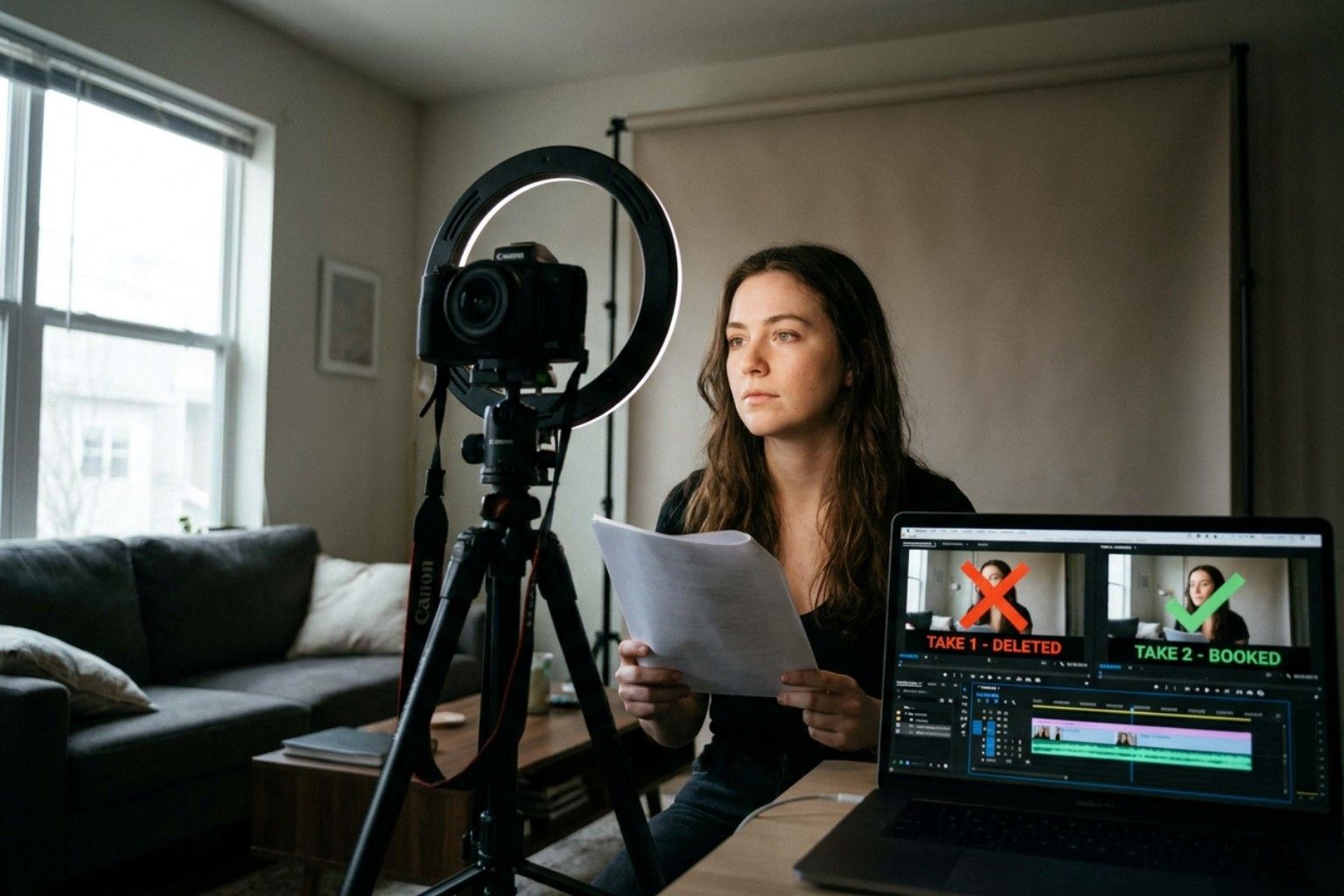 What Makes a Self-Tape Book (Same Sides, 2 Takes)